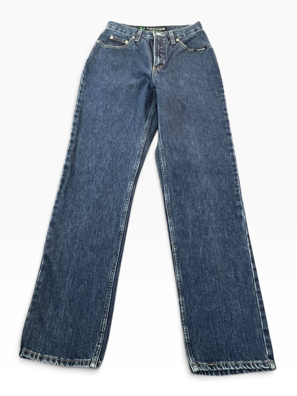 Rockies Vintage Relaxed Fit High Waist Jeans Women’s Size 28 M Dark Blue Denim - Picture 2 of 11